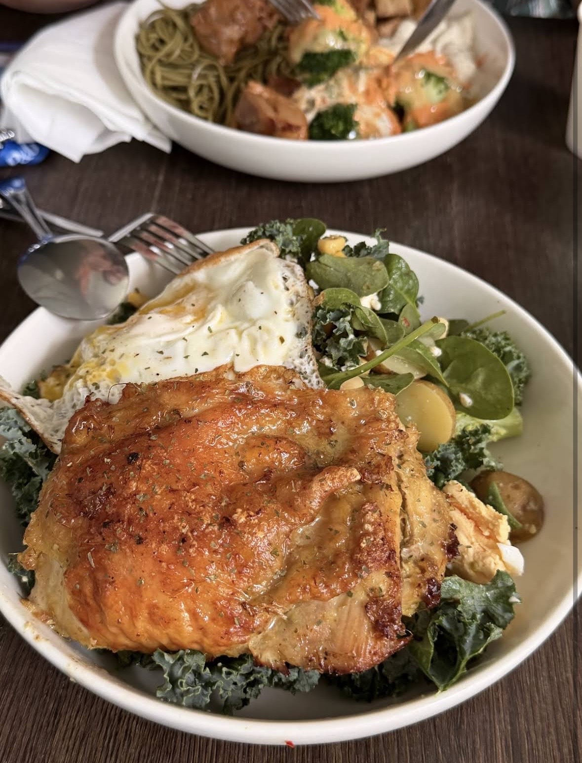 Chicken chop salad bowl from The Lawn